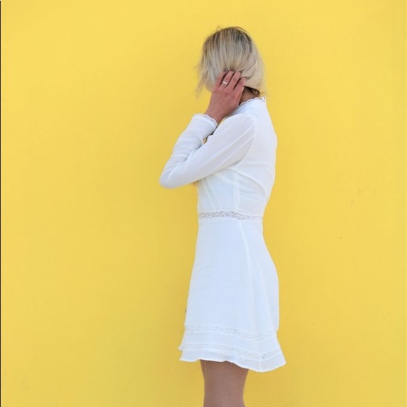 Magnolia Lace Long Sleeve Dress In White - Picture 8 of 8